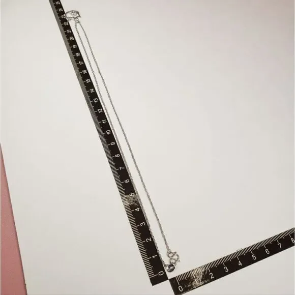 Brand New Silver Rhinestone Hello Kitty Necklace - Picture 6 of 7